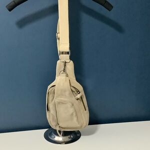 Free People Beige Crossbody Sling Bag